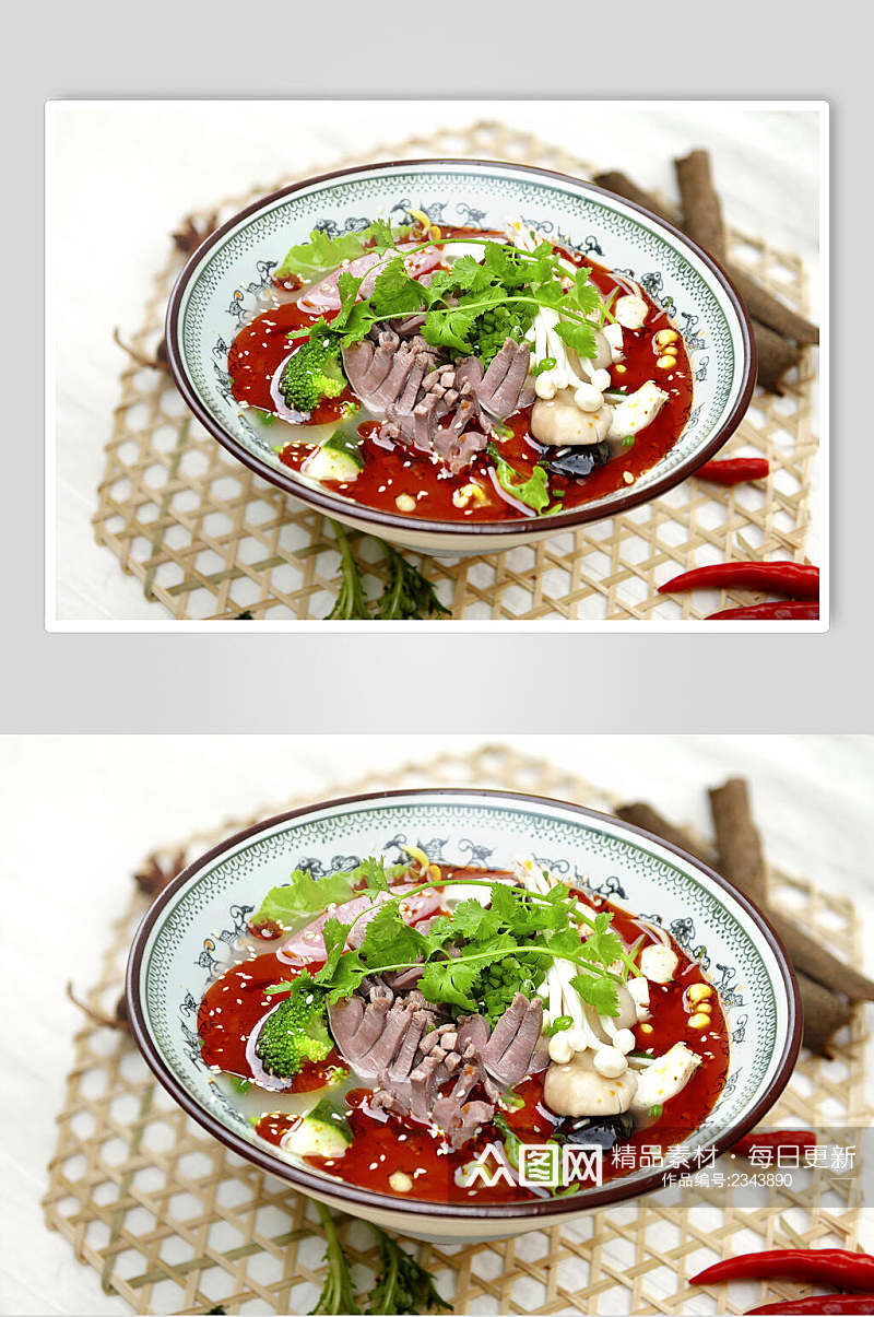 传统美食水煮肉片食物高清图片素材