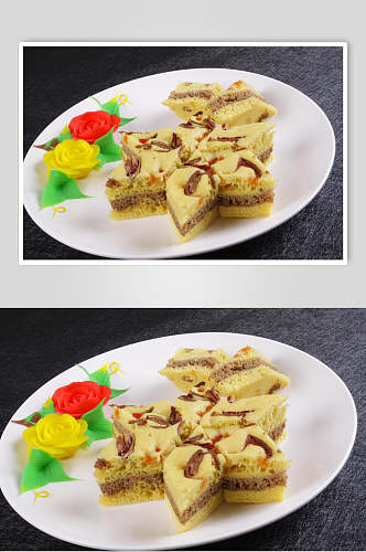 特色红枣发糕食品摄影图片