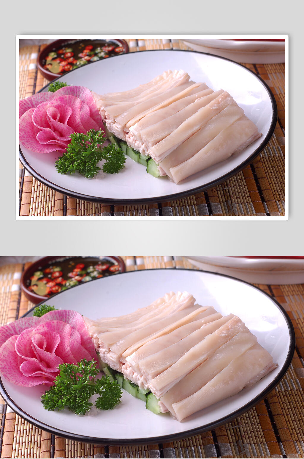 沾水兔餐饮摄影图片素材