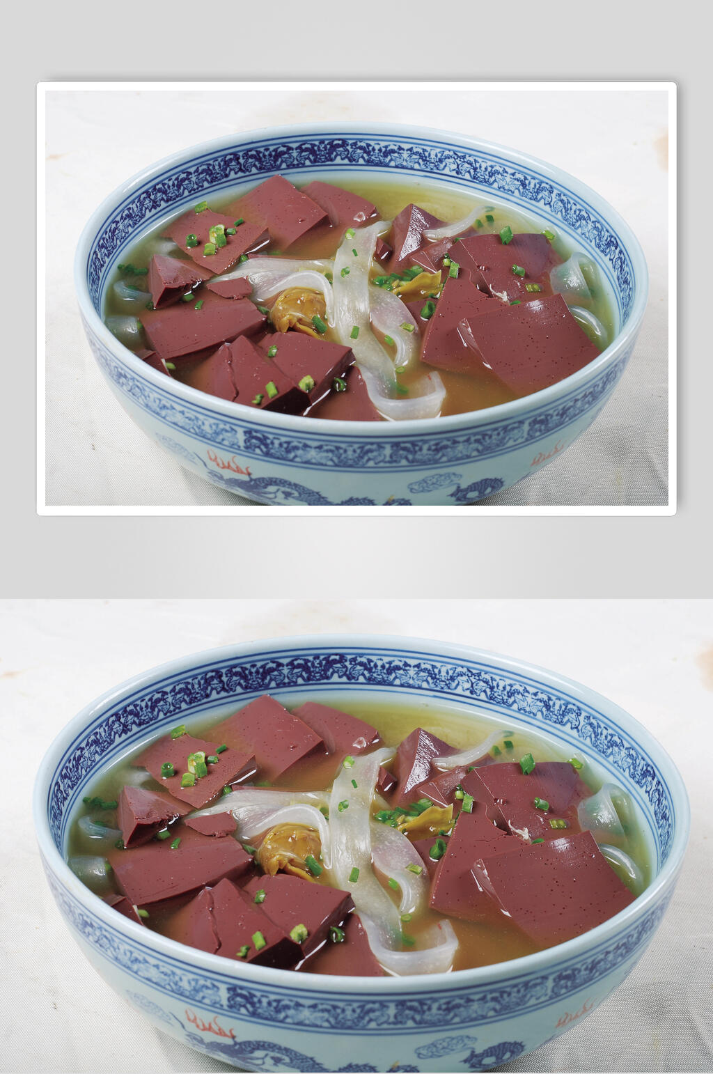 酸菜粉皮烩鸭血食品高清图片素材