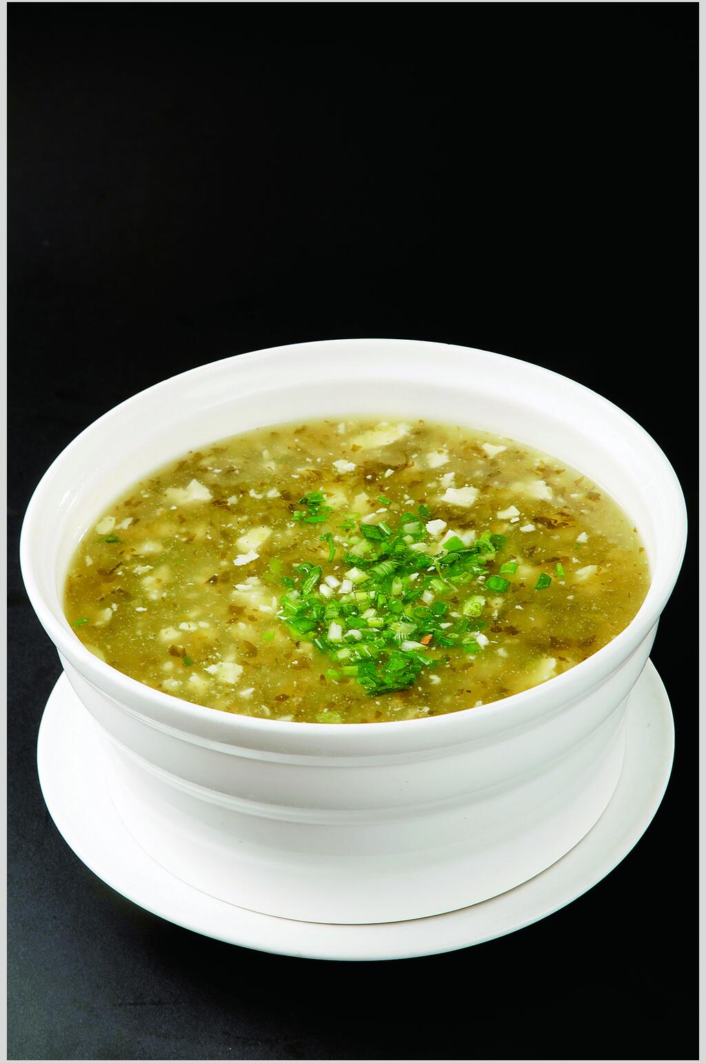酸菜豆腐羹食物高清图片素材