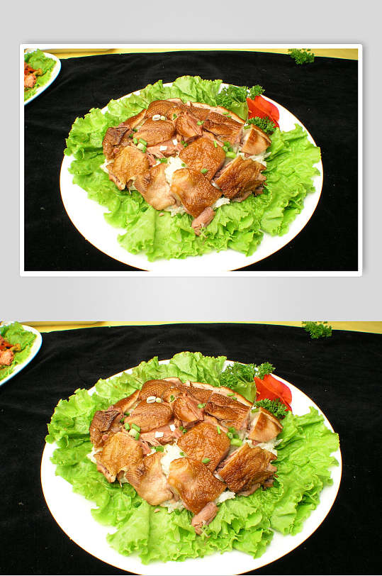 糯米鸭方食品高清图片