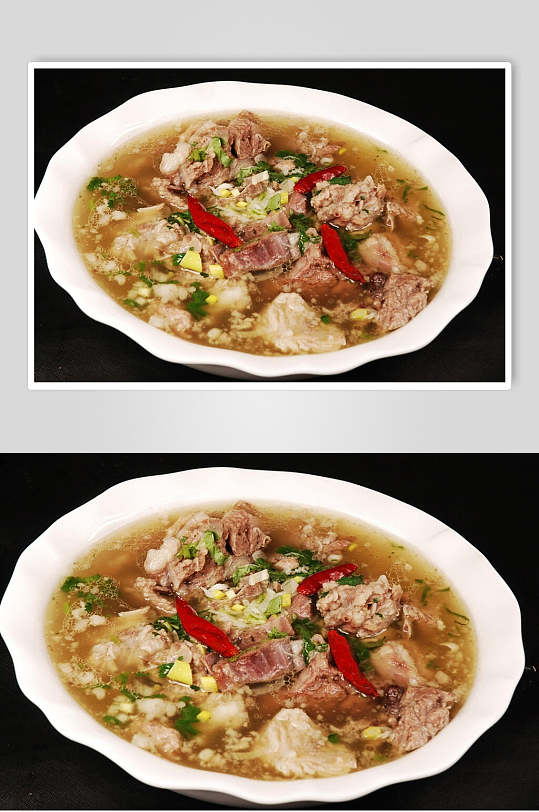 陕北红清炖羊肉食品高清图片