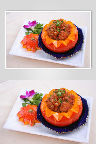 金瓜肉排食品图片