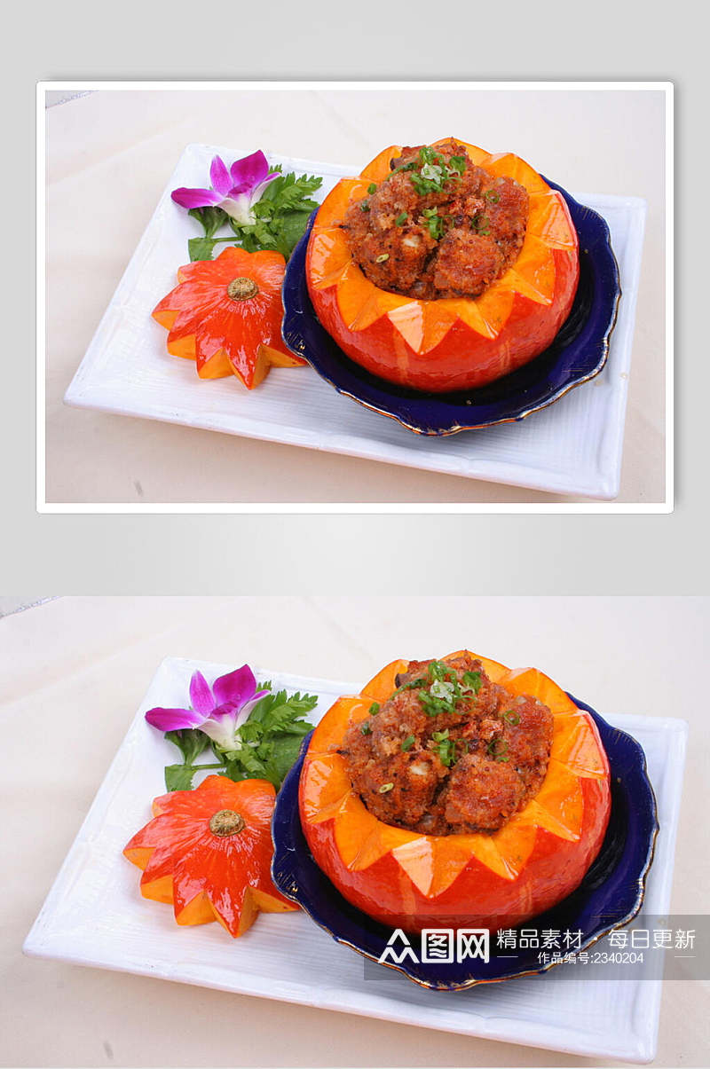金瓜肉排食品图片素材