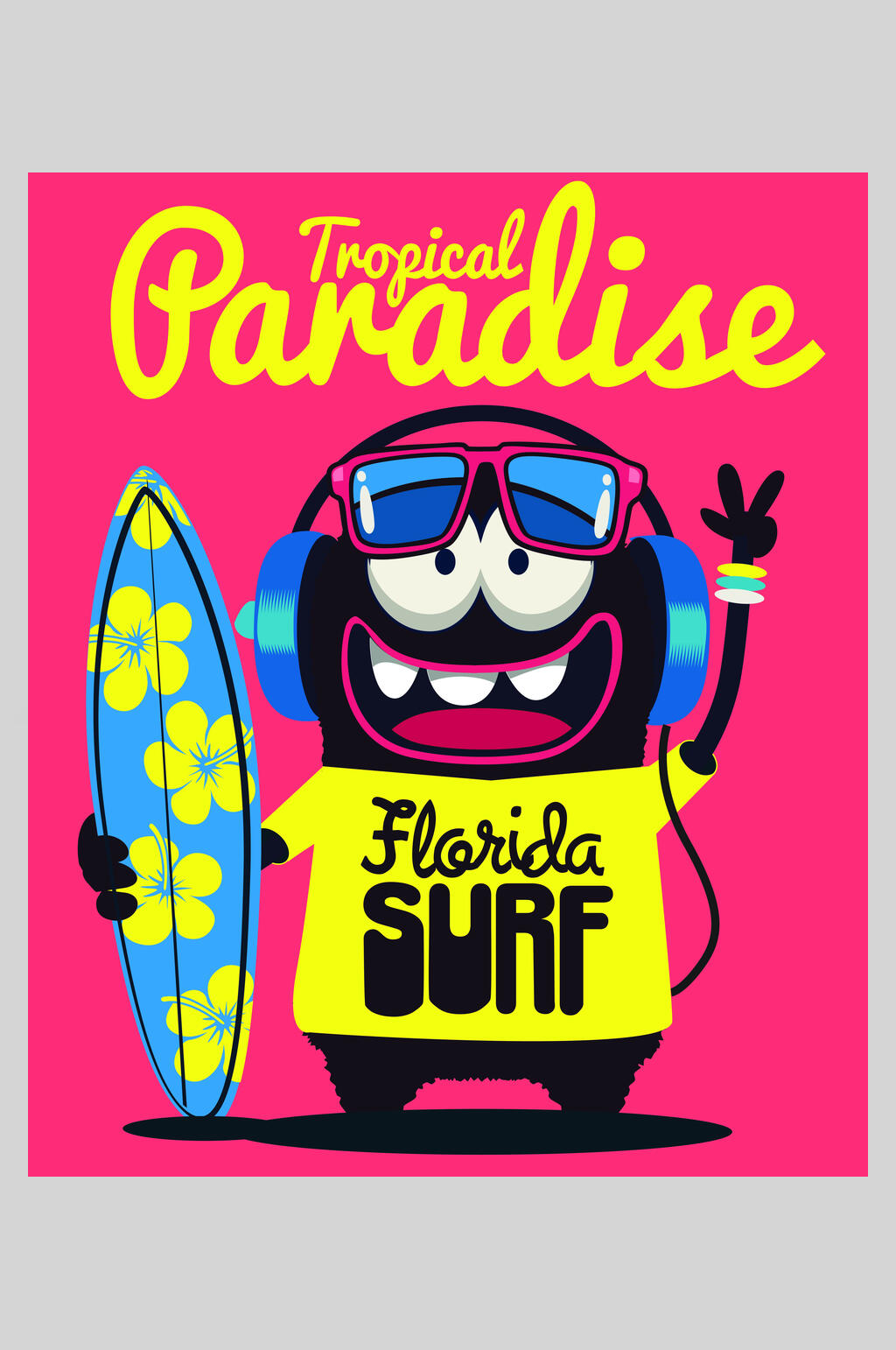 个性创意涂鸦卡通矢量插画素材