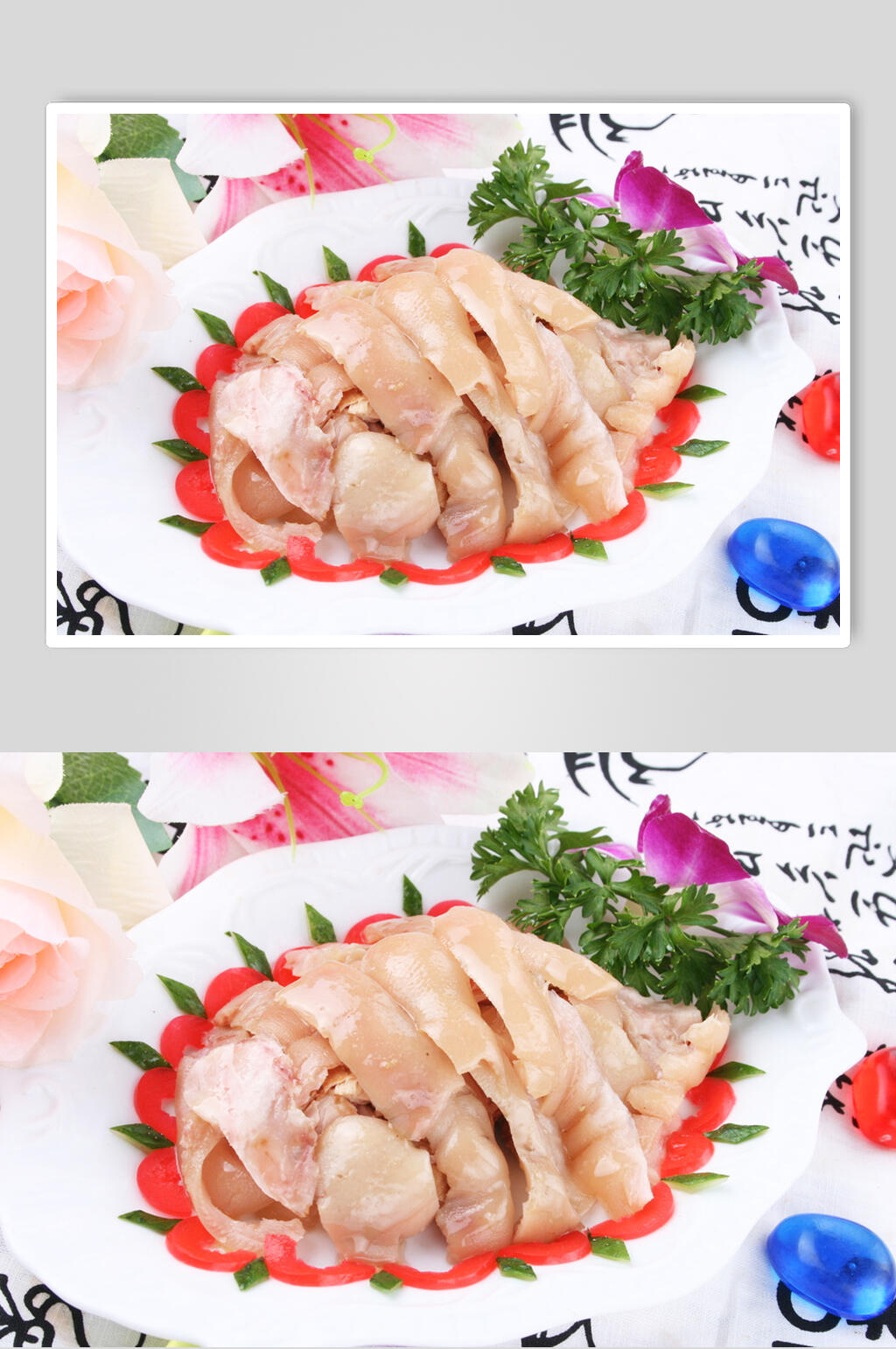 白切肚尖食物摄影图片素材