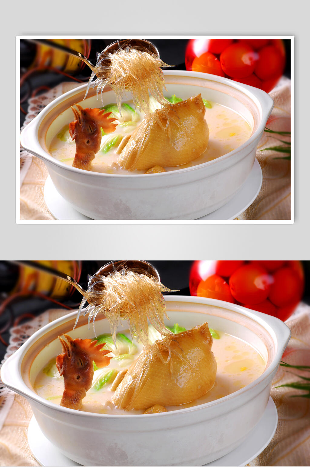 粤菜鸡煲翅高清图片素材