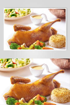 精选烤鸭卤鸭食品图片
