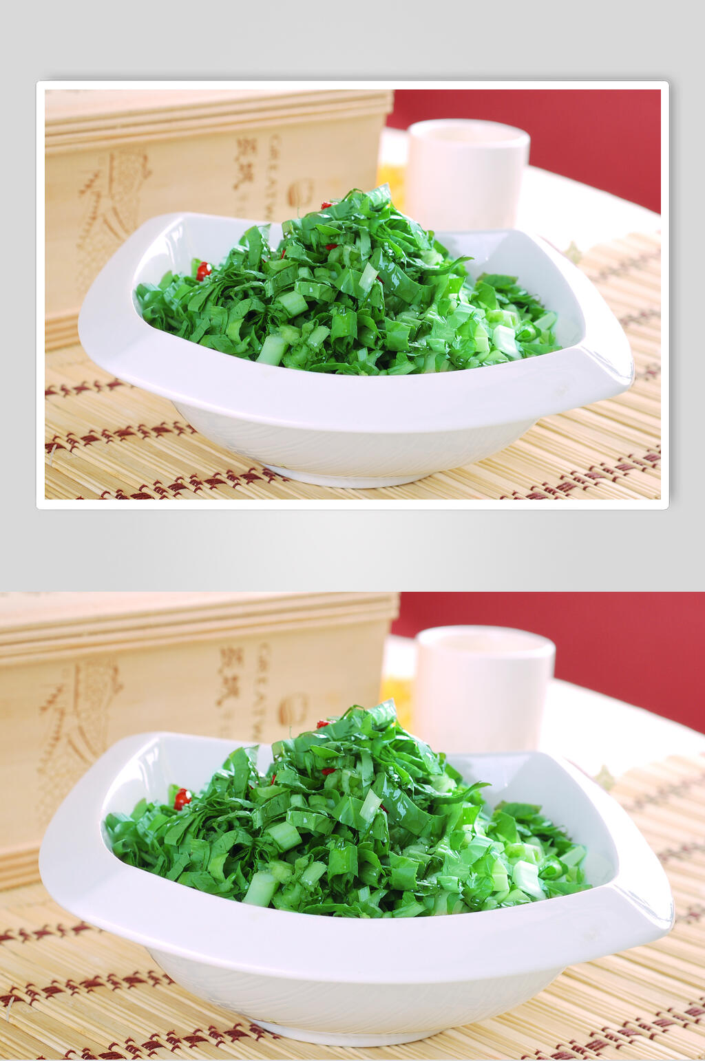 素鸡汁青菜钵食物高清图片素材