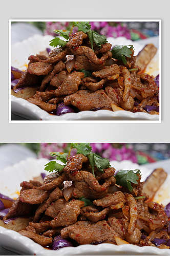 新疆炒烤肉餐饮摄影图片