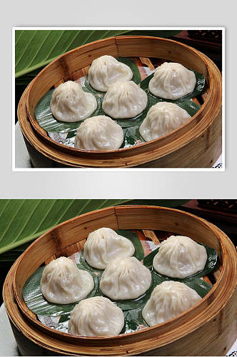 上海小笼包半打食品高清图片