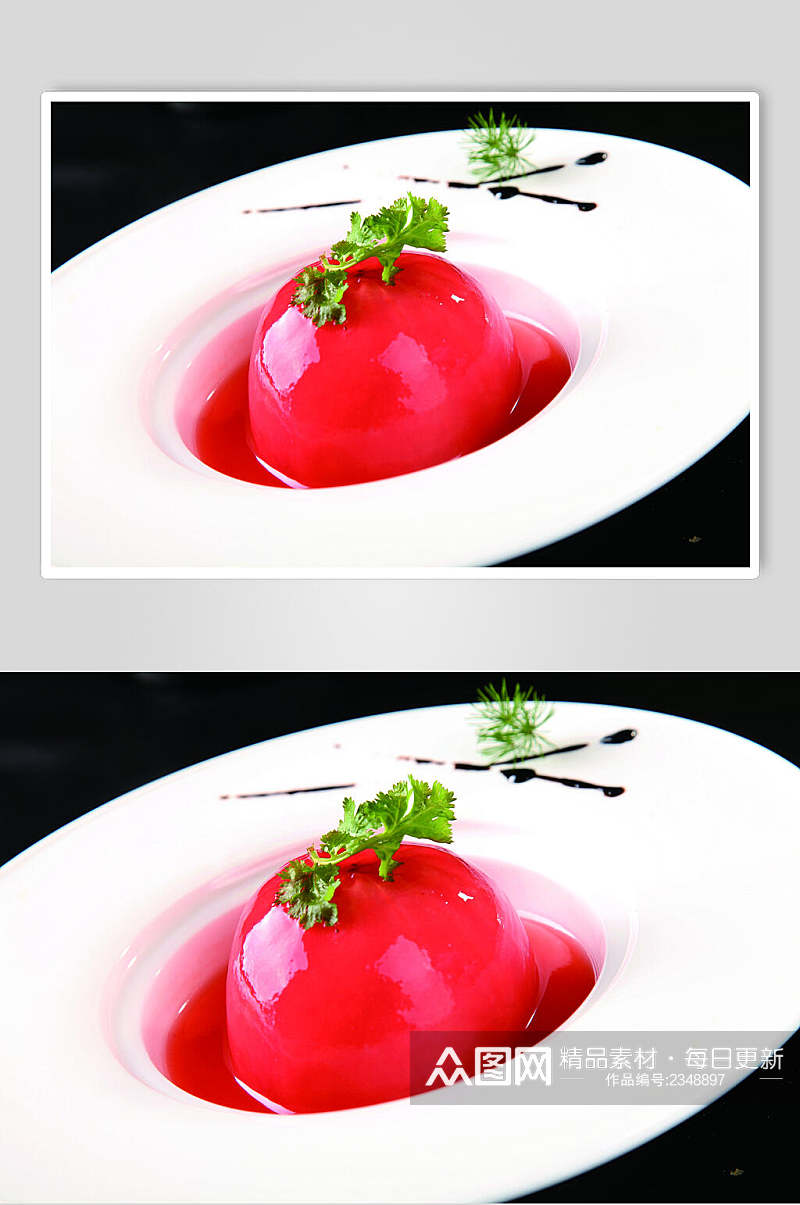 鲜香红粉佳人食品高清图片素材