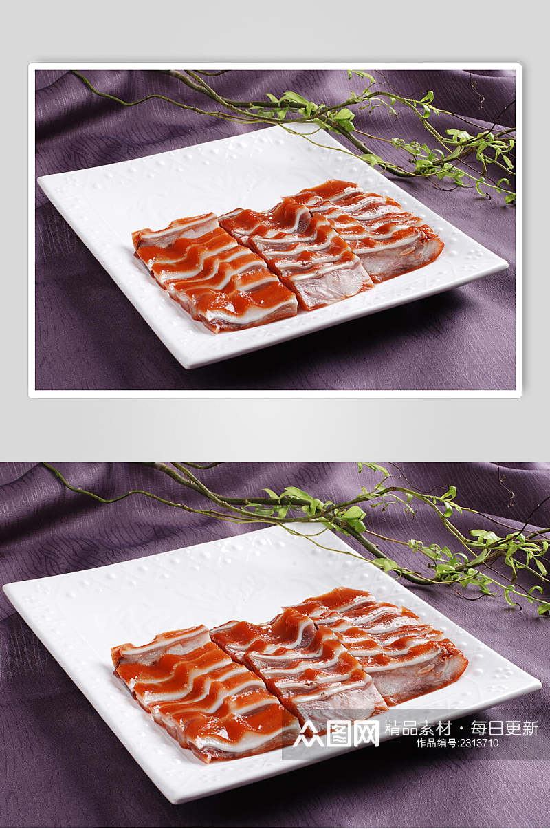 美味卤水猪耳餐饮食品图片素材