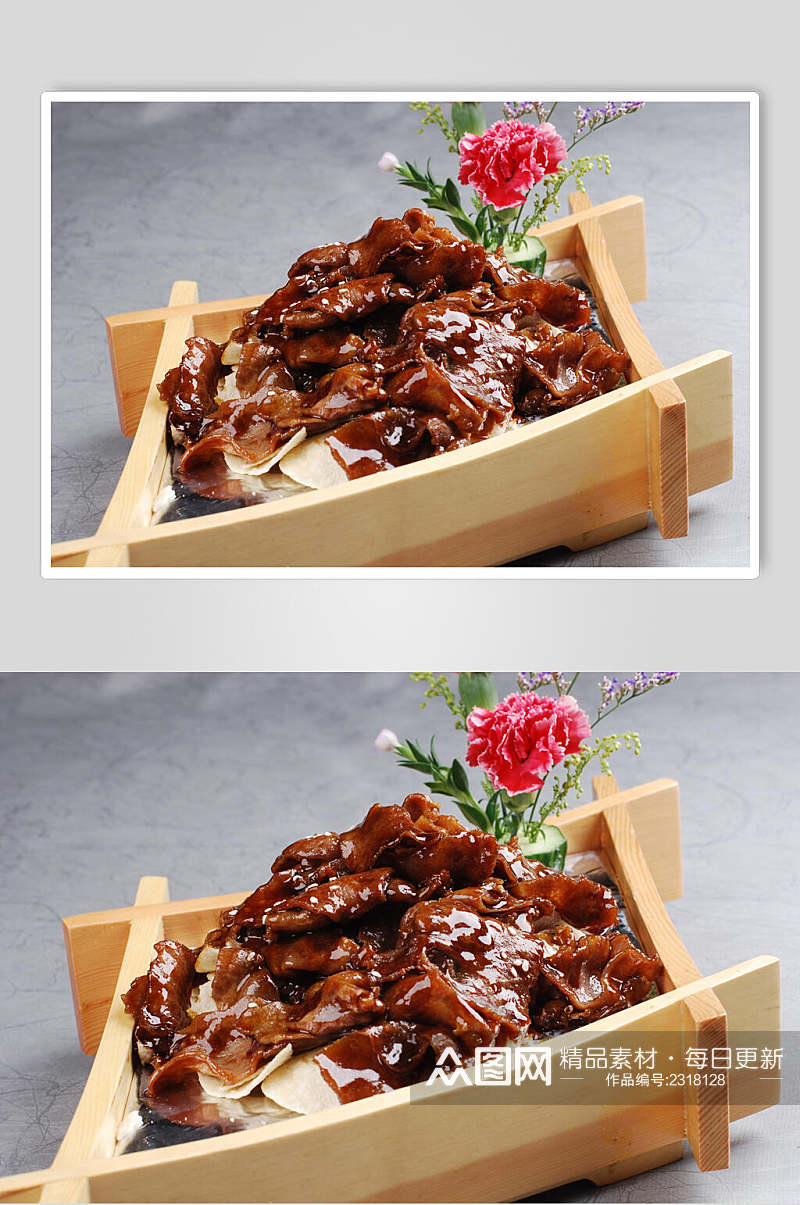 烧汁局法国牛舌餐饮食品图片素材