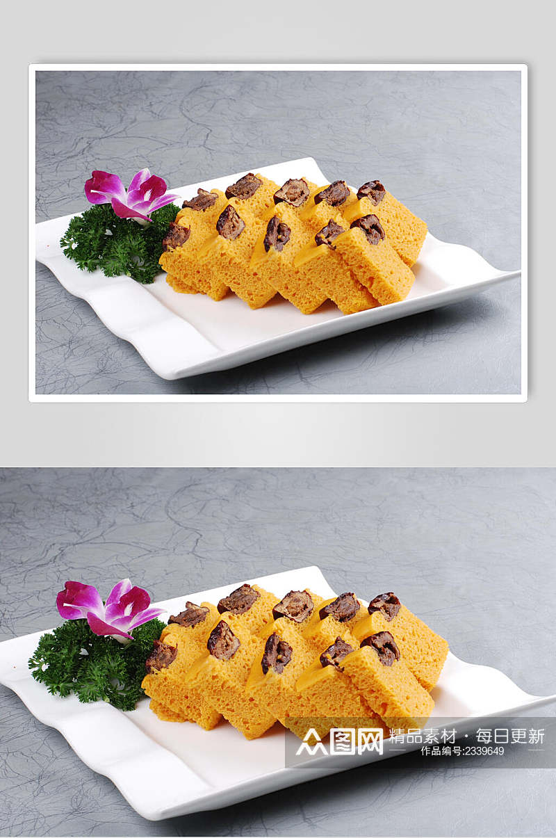 南瓜发糕食品摄影图片素材