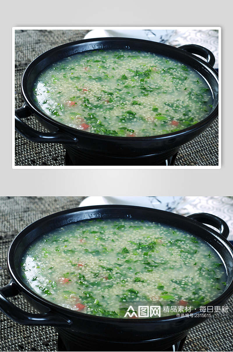 小米野菜牛蛙食物摄影图片素材