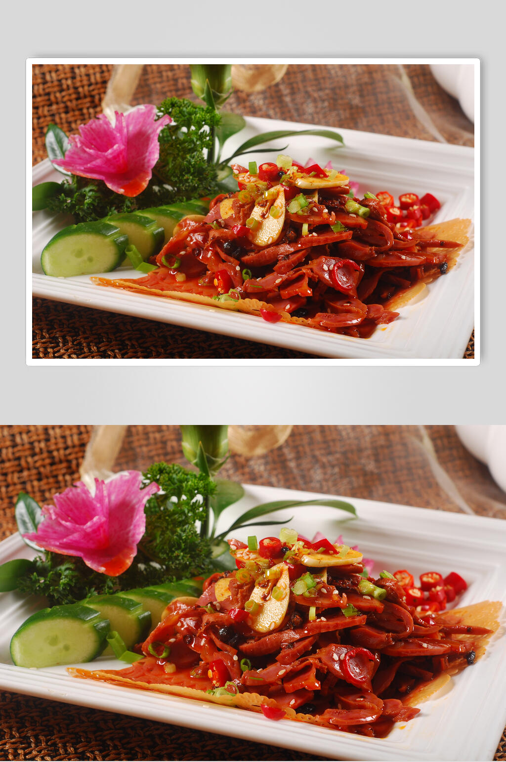 泰椒烤鸡胗食物图片素材