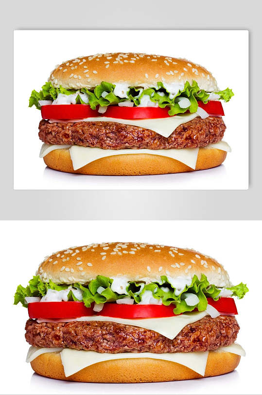 精品牛排汉堡食物图片