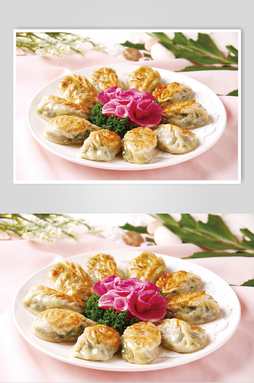 美食生煎锅贴摄影图片素材
