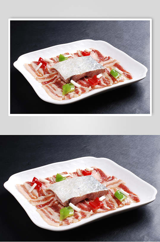 马友咸鱼蒸花肉食品高清图片