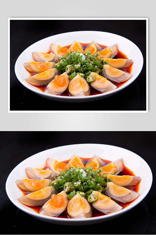 青椒美味凉拌皮蛋食物图片