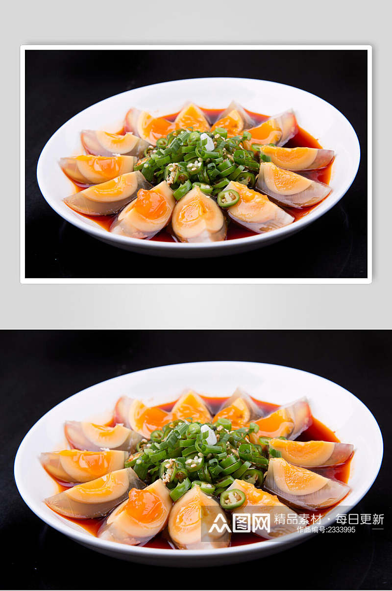青椒美味凉拌皮蛋食物图片素材
