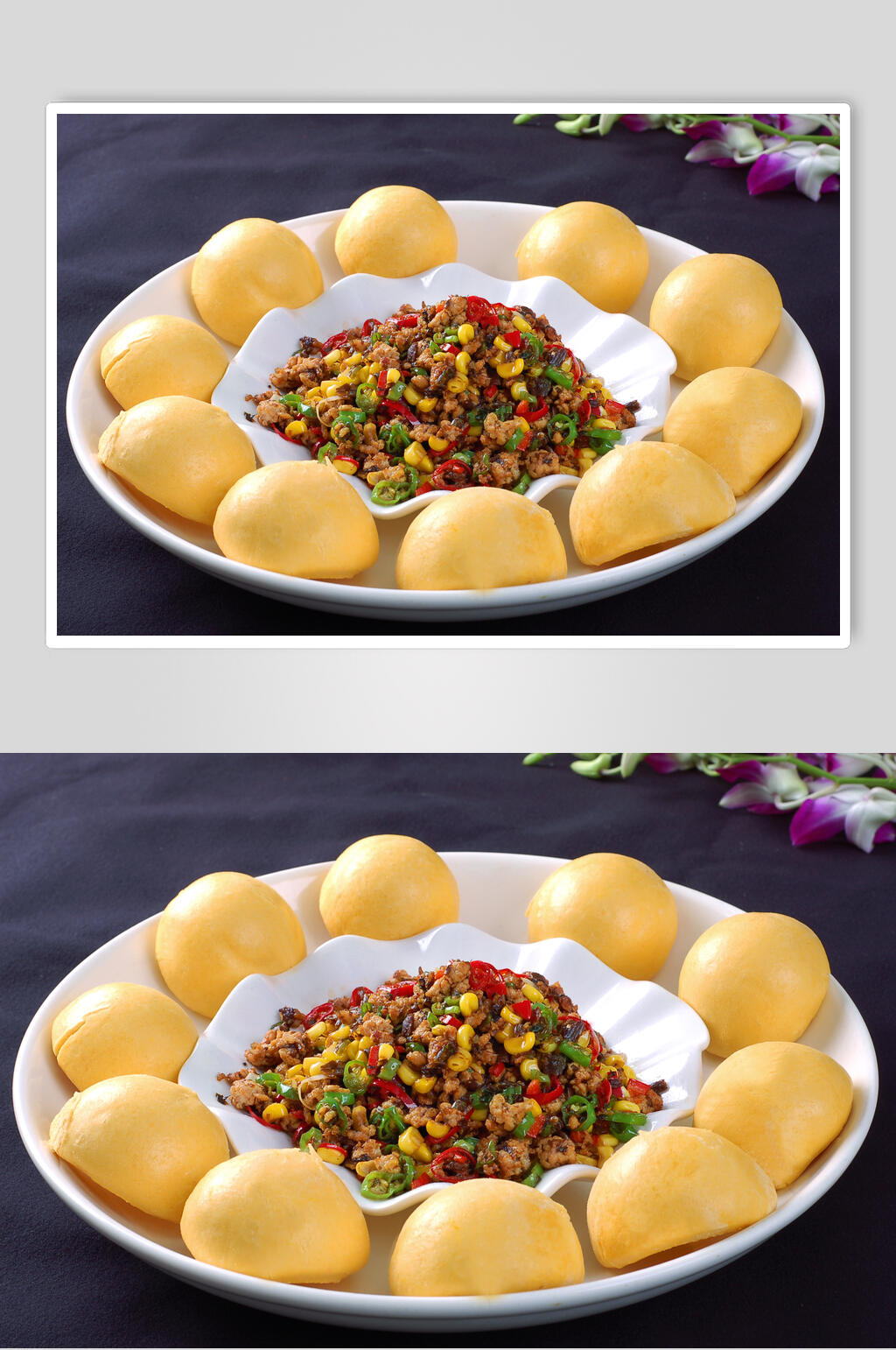 鲜香粗粮窝窝头食品图片素材