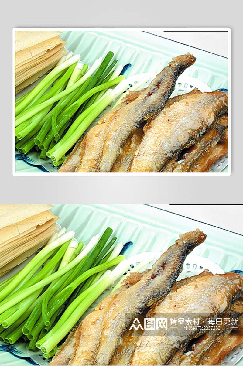 咸鱼卷煎饼食物图片素材