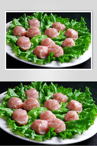 荤菜类鱼丸摄影图片