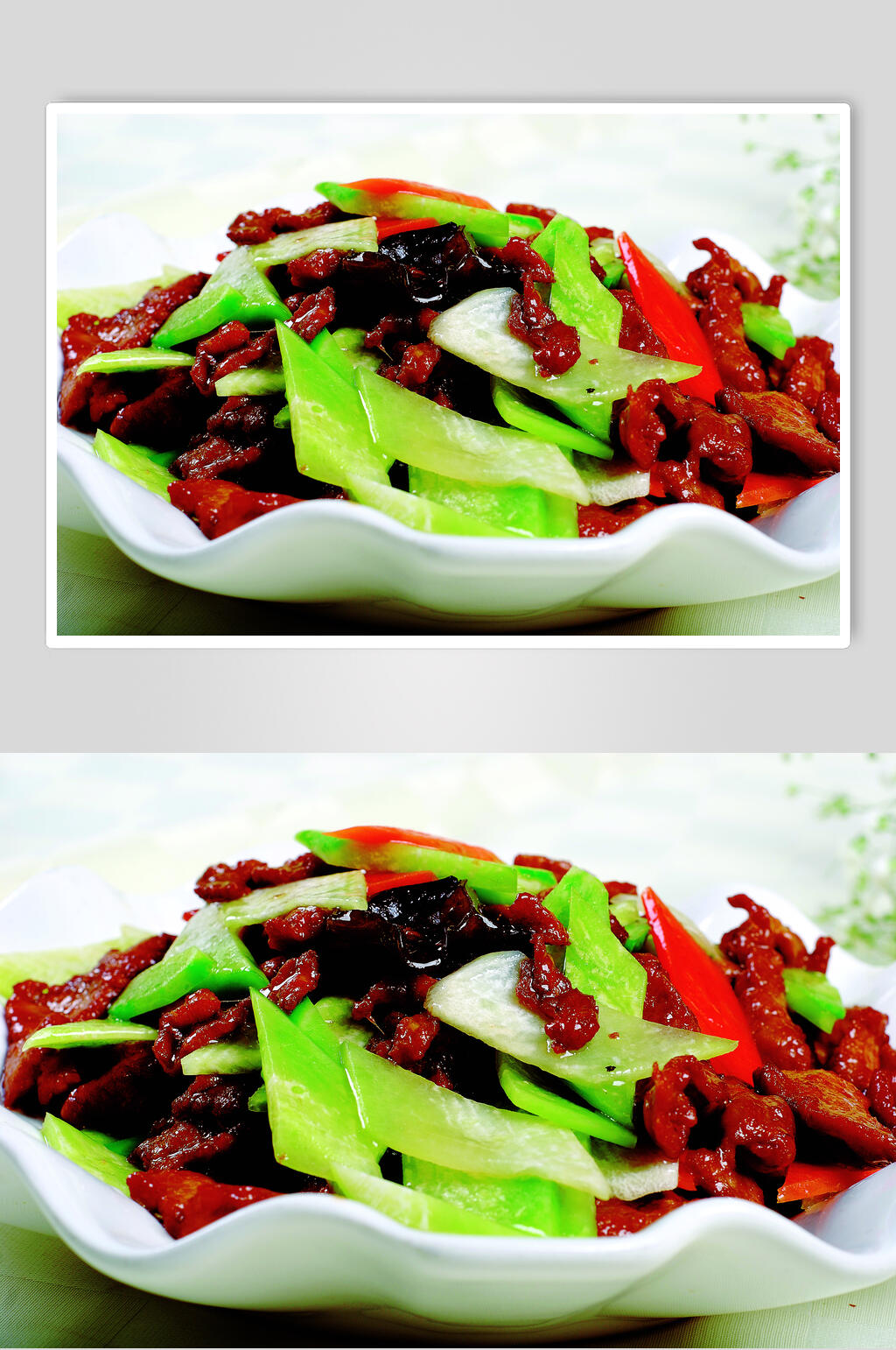 萝卜炒肉片食物高清图片素材