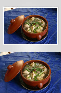 砂锅排骨家常菜食物高清图片