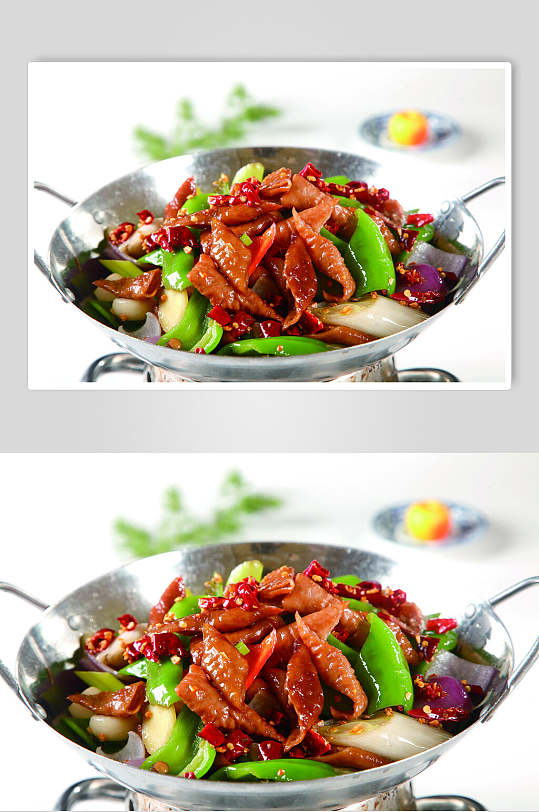 热菜干锅大肠食品高清图片