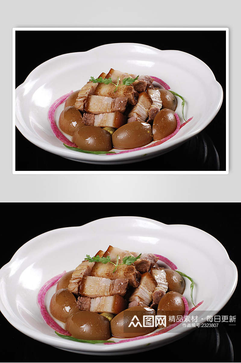 新鲜台湾卤肉蛋图片素材