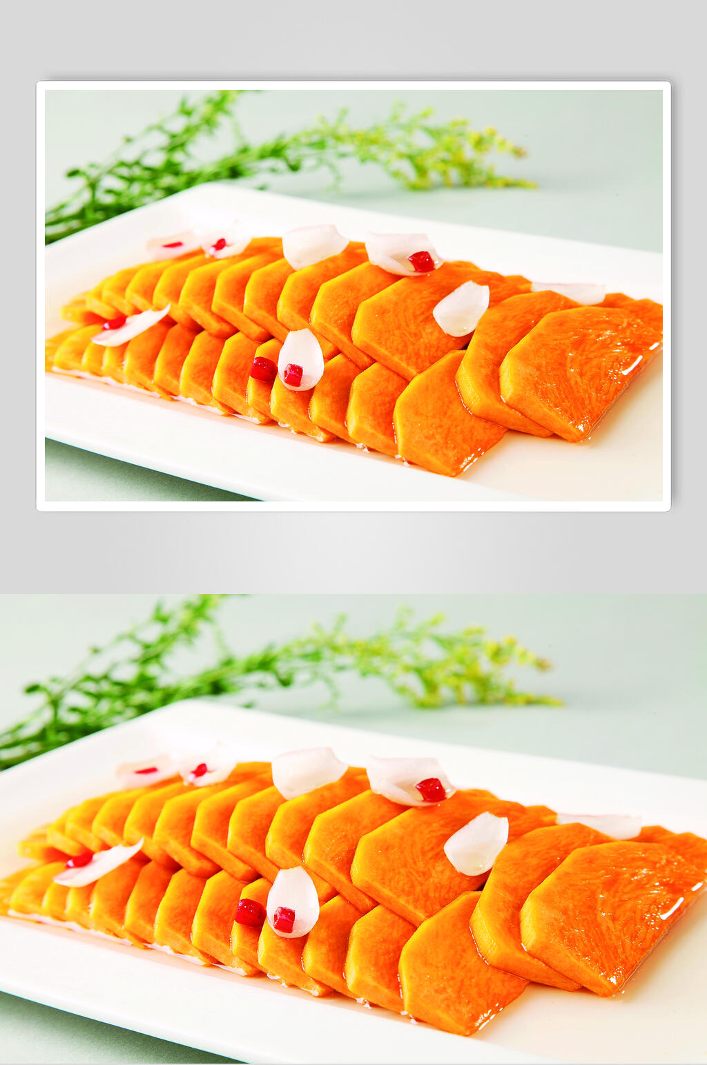 金瓜蜜百合食品图片素材