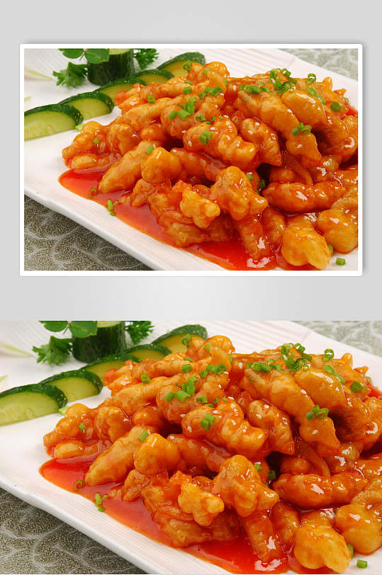 糖醋里脊食物摄影图片