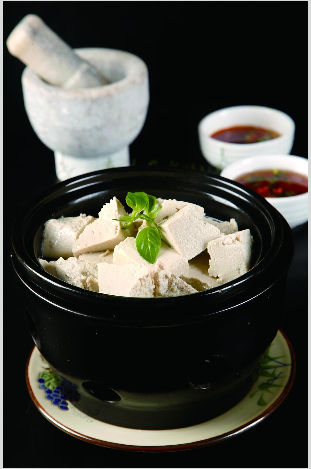 鸡汁老豆腐食品摄影图片素材