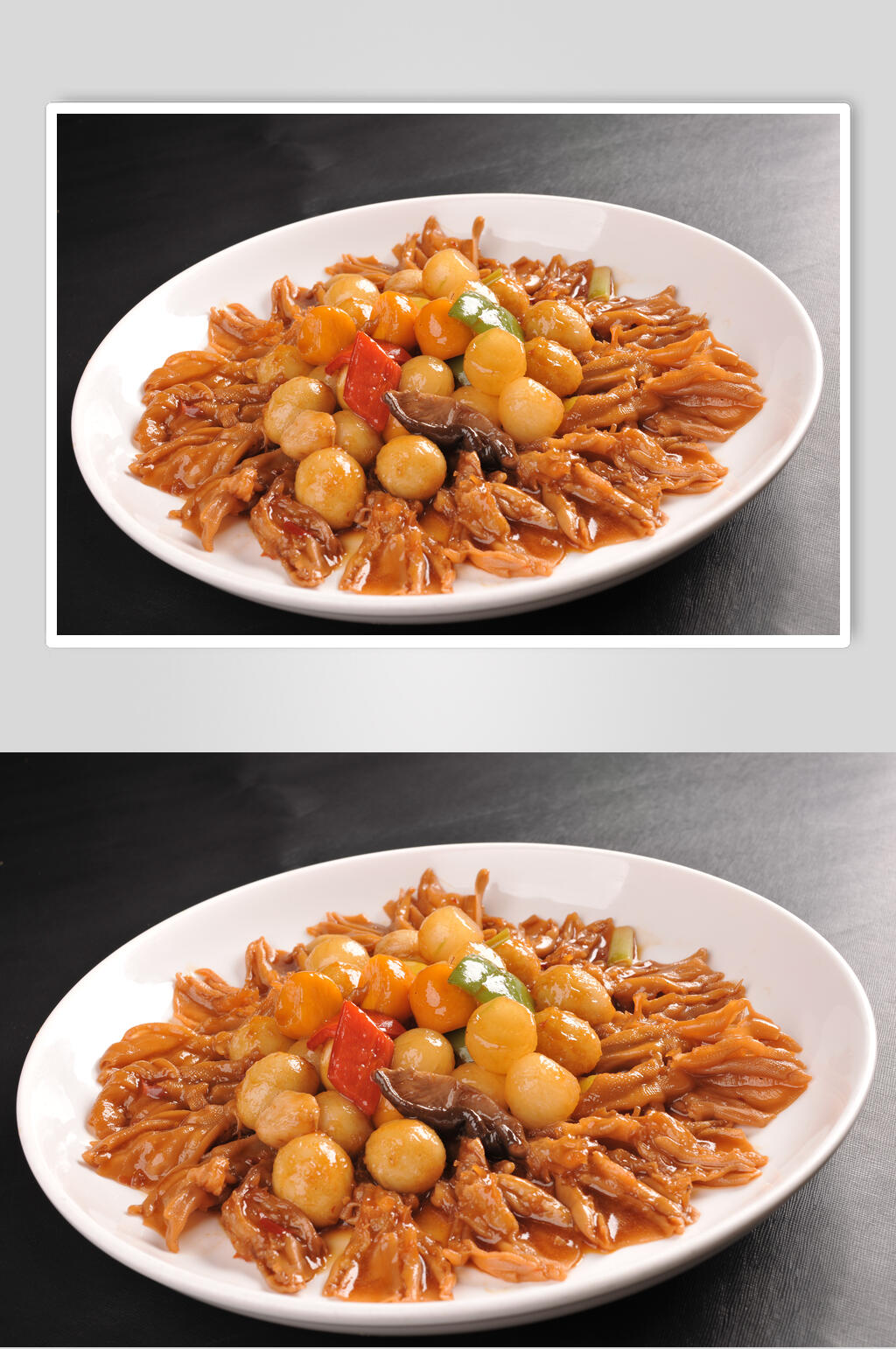 小土豆烧鸭掌食物高清图片素材