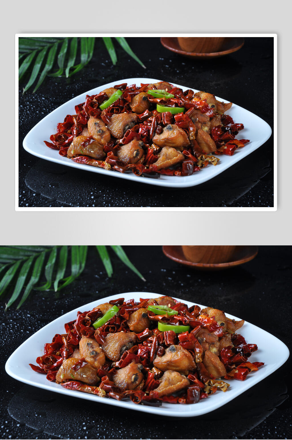 新鲜辣子鸡食物图片素材