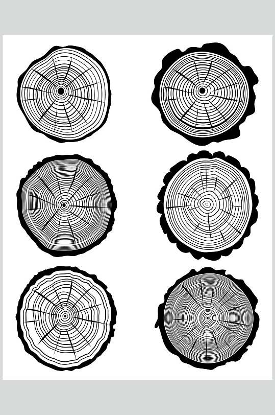 年轮矢量素材