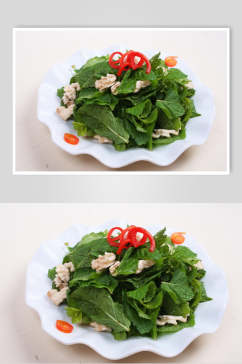 鲜香十香菜桃仁食品高清图片