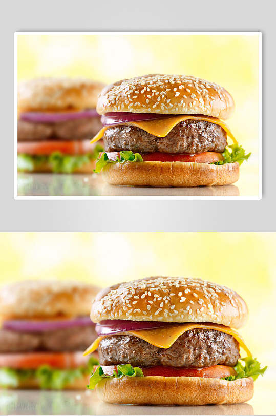 时尚汉堡食物高清图片