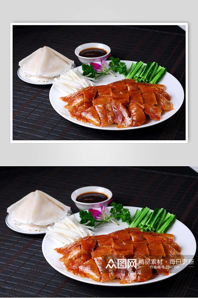 怀旧北京烤鸭食品高清图片素材