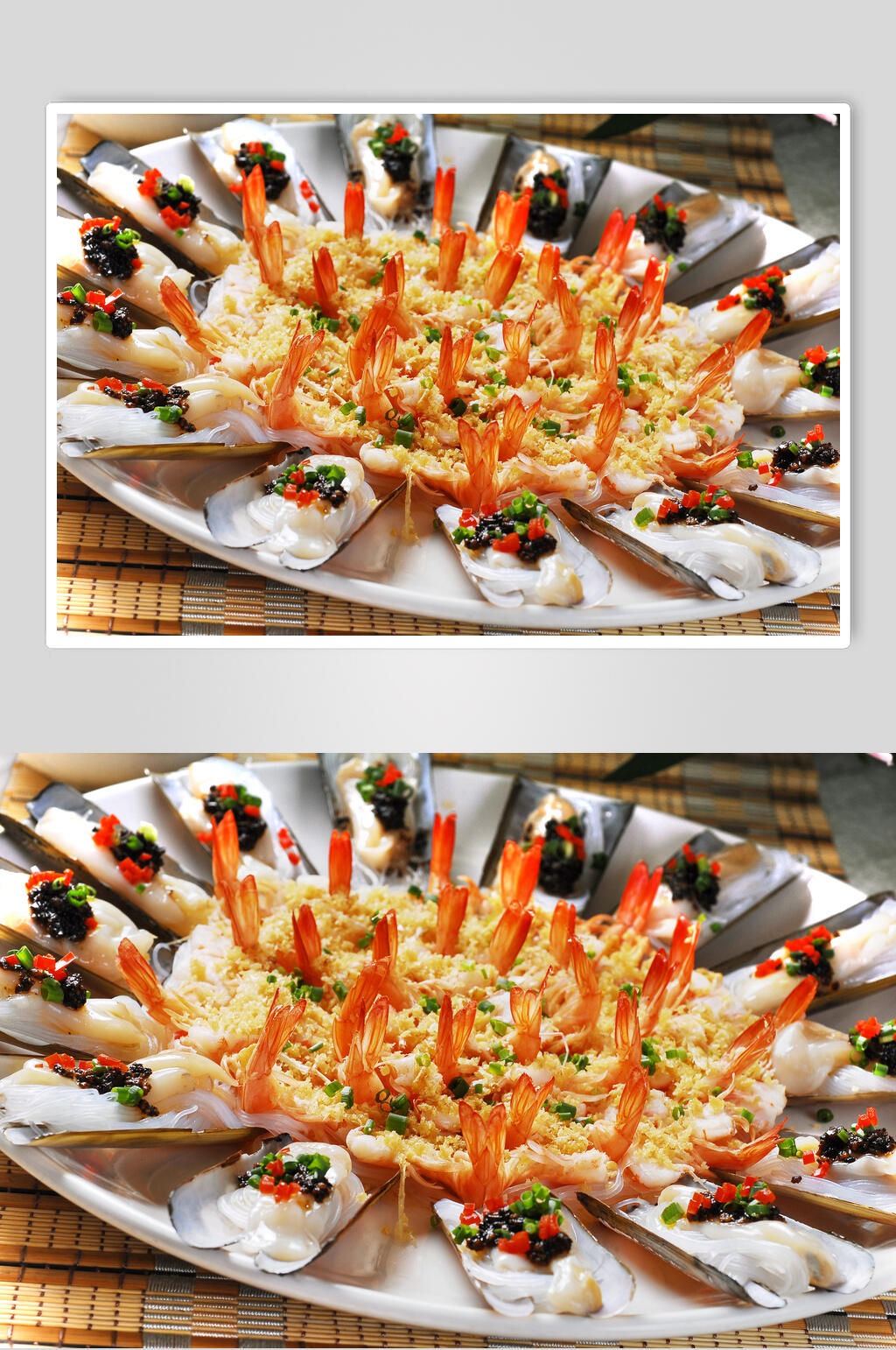 蒸豉汁双围拼食物高清图片素材