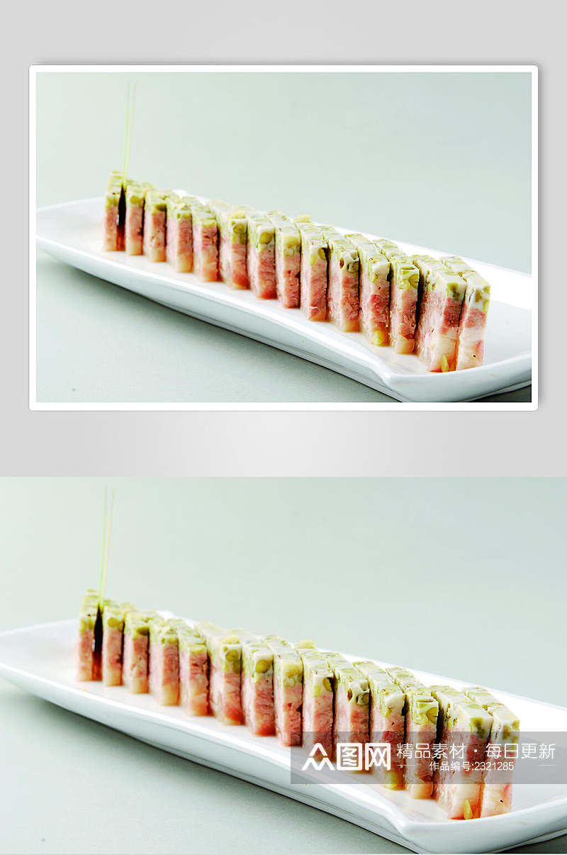 养生水晶绿豆肘餐饮食品图片素材