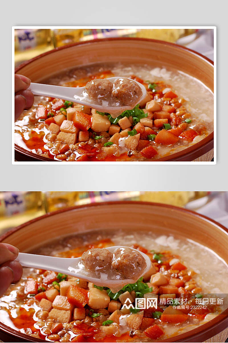 罐罐豆花食物实拍图片素材