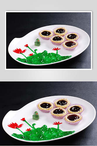 蓝莓蛋挞餐饮高清图片