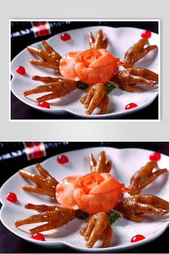 广式烧腊盐凤爪食物图片