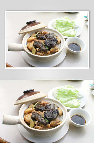 砂锅鸡家常菜餐饮图片