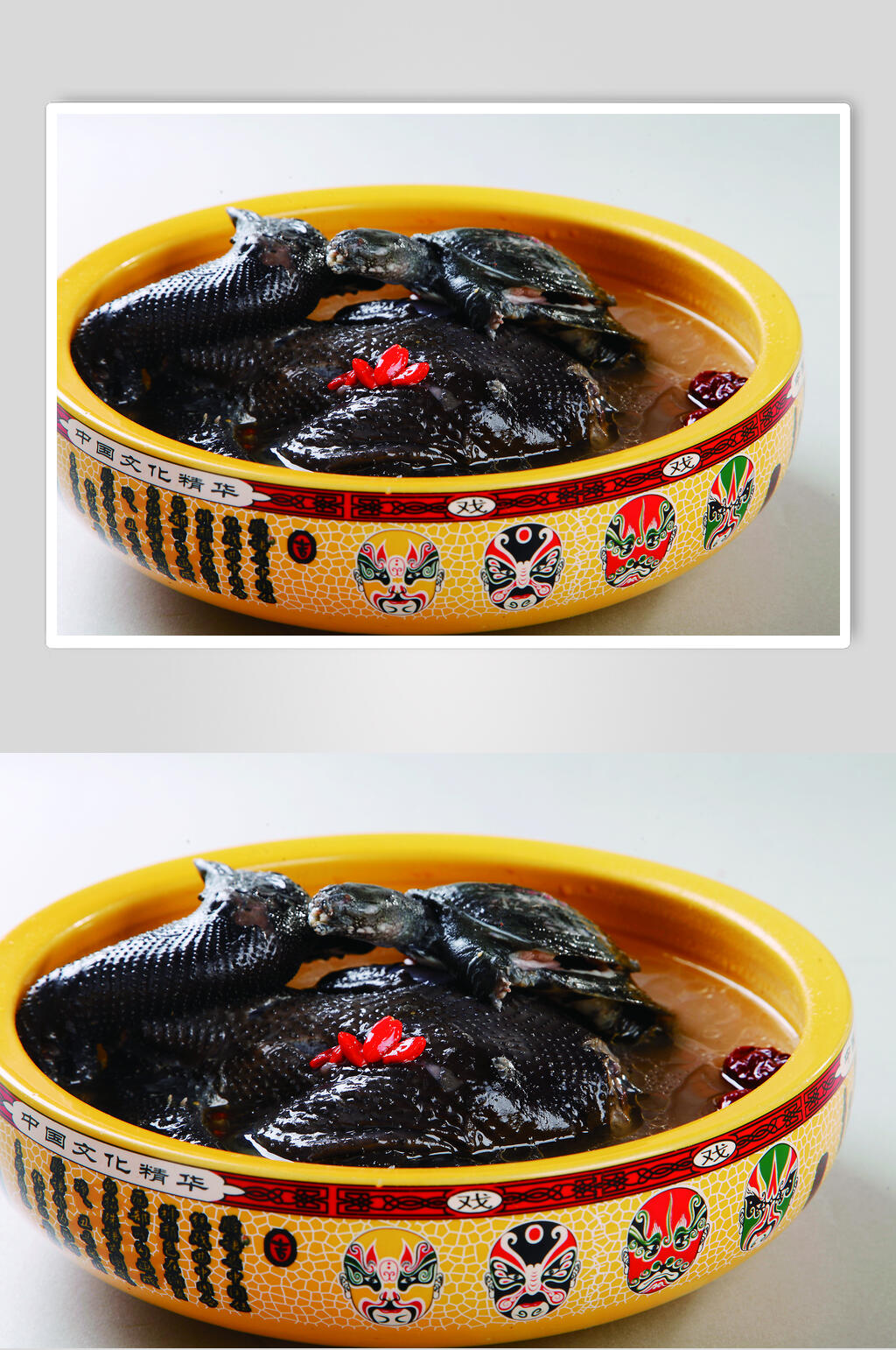 招牌甲鱼炖乌鸡美食图片素材